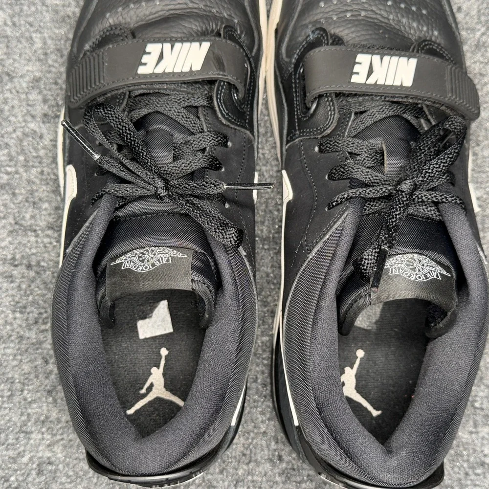 Jordan Legacy 312 Low Shoes Men's 13 Black Leather Low Lace Retro‎ Sneakers